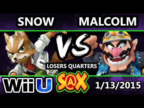 S@X - Snow (Fox) #WDB Malcolm (Wario) SSB4 Losers Quarters - Smash 4
