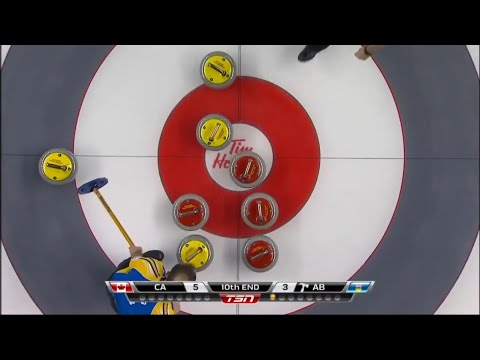#brier2015 [10E] Koe (AB) & Simmons (CAN) fight it out in the 4-foot