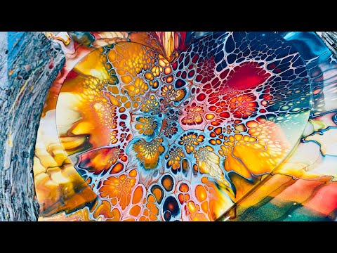 Bloom Swipes and Regular Blooms- #sheleeart #fluidart #fluidartist #sheleeartstyle #sheleeartbloom