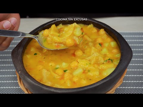 Como hacer Garbanzos con Callo super fácil