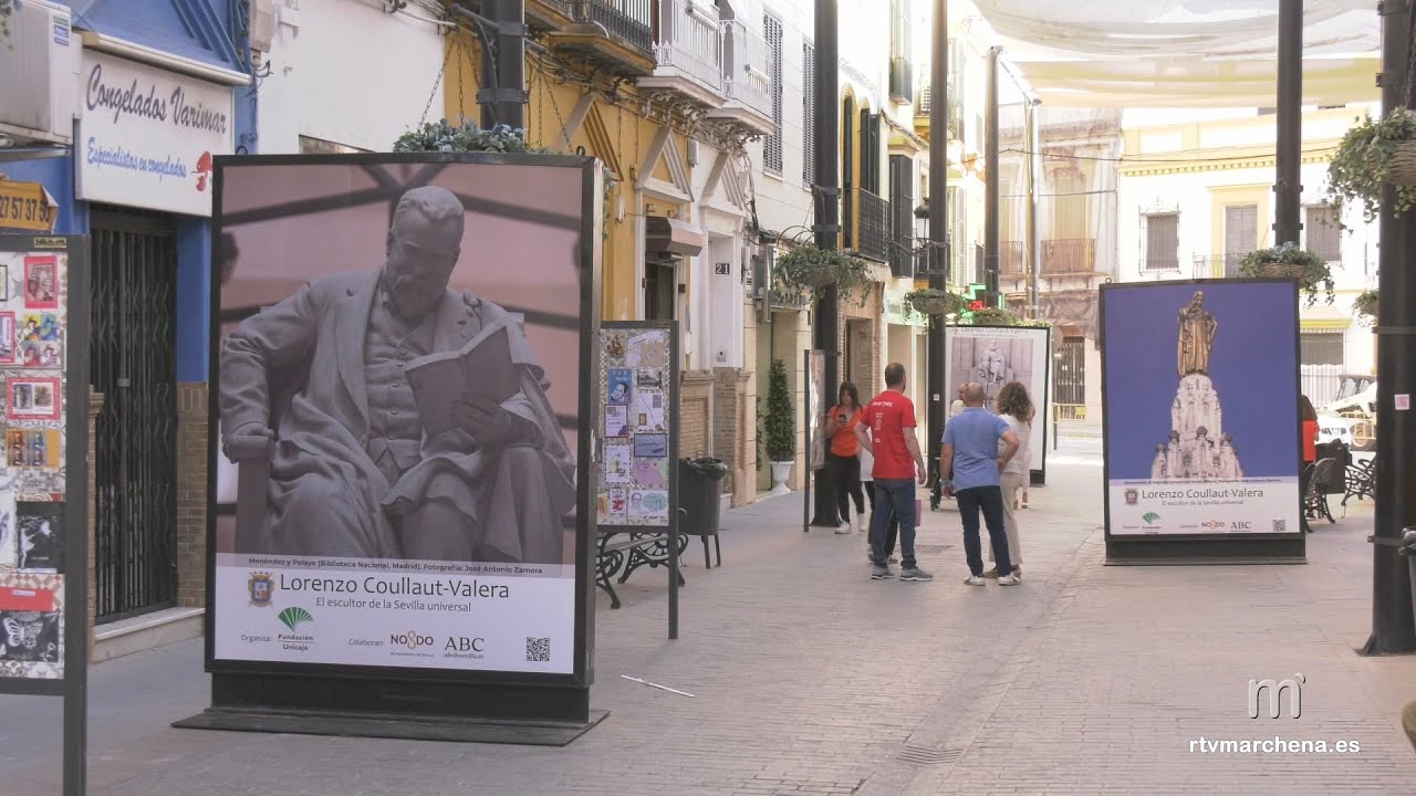 Inaugurada la exposición urbana de Coullaut-Valera situada en la calle San Pedro