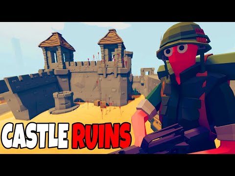 Hunger Games Battle for the CASTLE RUINS! - Totally Accurate Battlegrounds w/ PlasticScot