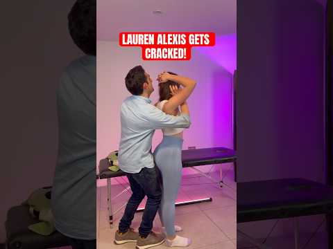 EXTREMELY LOUD AND SATISFYING BACK CRACK! #osteopath #chiropractic #asmr #satisfying #loud