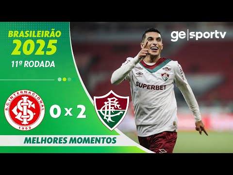 Gols e lances de Internacional x Fluminense