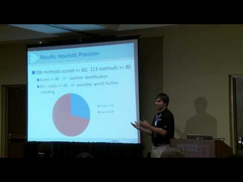 OWASP AppSecUSA 2012: Static Analysis of Java Class Files for Quickly and Accurately Detecting