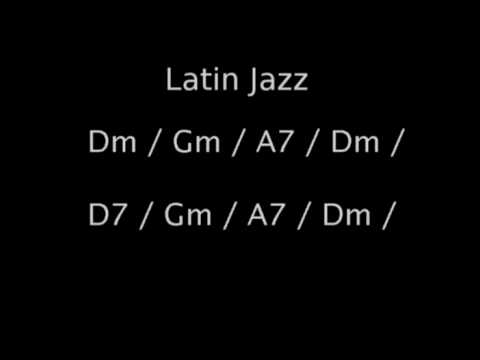 Latin Jazz backing track in Dm