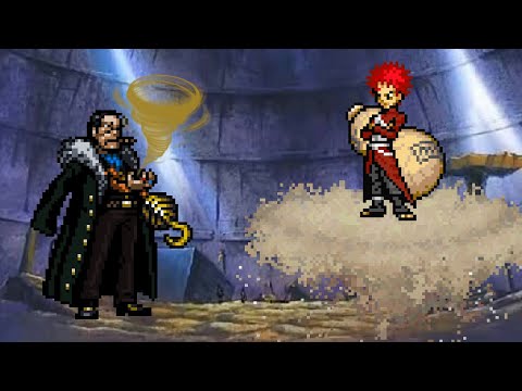 Gaara vs Crocodile - One Piece vs Naruto Shippuden Mugen
