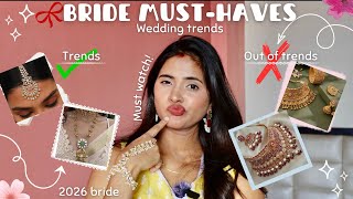Indian Wedding Jwellery Trends 2025-26| What Brides /Bridesmaids Are Wearing Now #bride #jwellery 