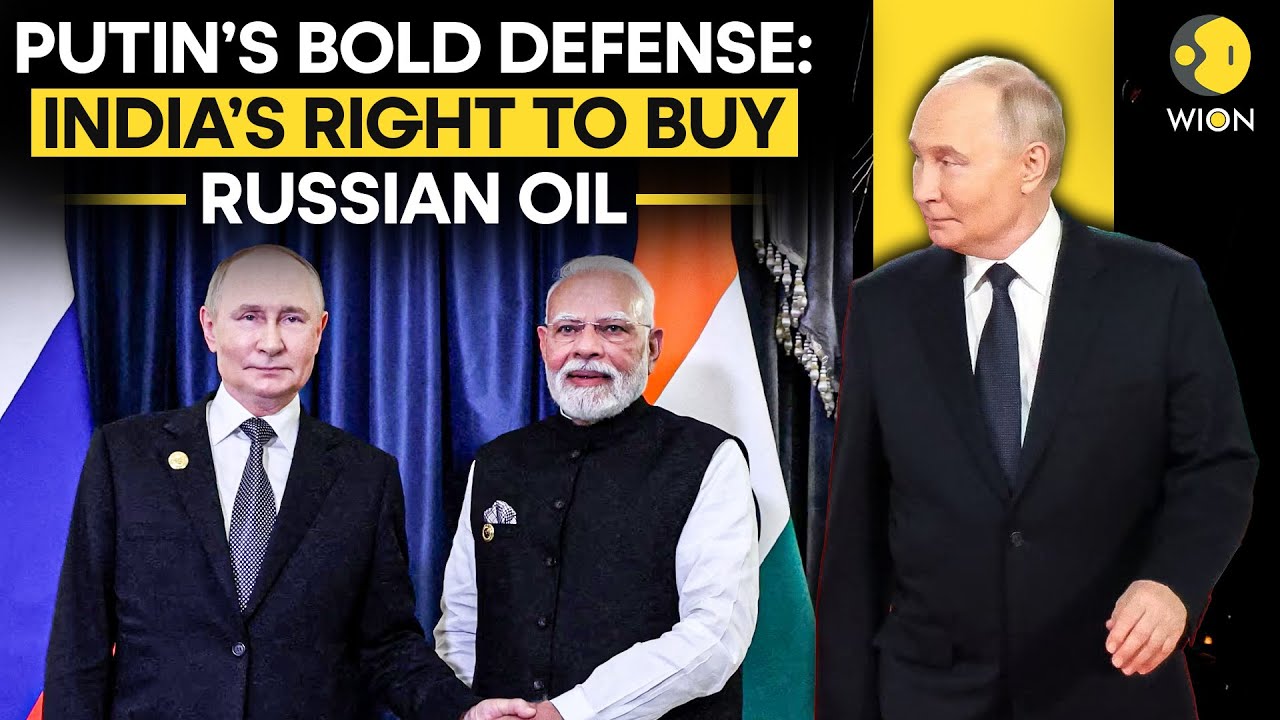 Putin in India: Putin Defends India’s Right to Buy Russian Oil Amid U.S. Tariffs | WION Originals