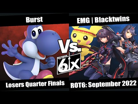 ROT6 September Losers Quarter Finals - Burst (Yoshi) vs EMG | Blacktwins (Aegis, Pichu) SSBU Singles