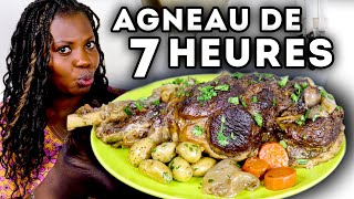 GIGOT D'AGNEAU DE 7 HEURES AU FOUR (Idée de Repas pour Fête de Pâques)
