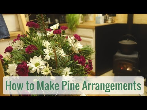 Life in a Tiny House called Fy Nyth - How To Make Pine Arrangements
