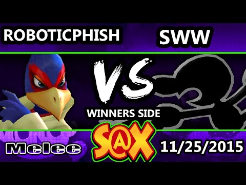 S@X 125 - SlipperyWhenWet (G&W, Toon Link) Vs. RoboticPhish (Falco) SSBM Tournament - Smash Melee
