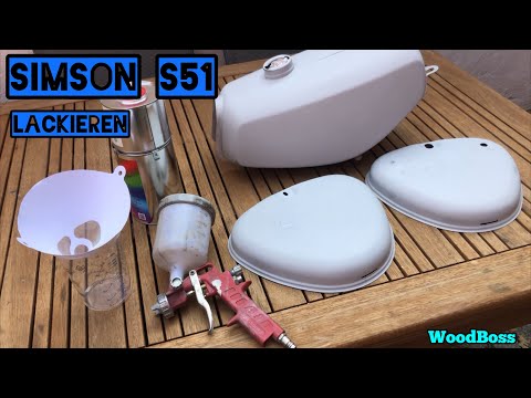 Simson S51 lackieren Tank + Seitendeckel #WoodBoss