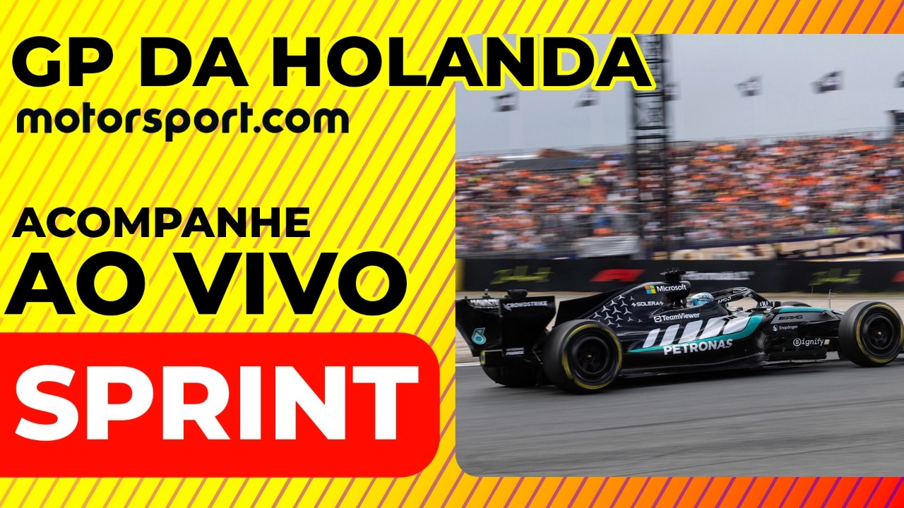 F1 AO VIVO: Acompanhe a CORRIDA SPRINT do GP DA HOLANDA com o Motorsport.com | REACT