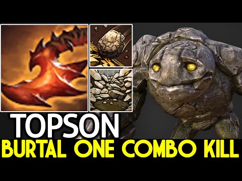 TOPSON [Tiny] Brutal Shock Damage One Combo Kill Dota 2