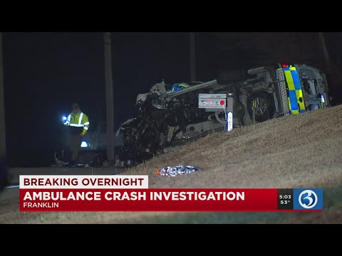 VIDEO: Ambulance involved in crash in Franklin