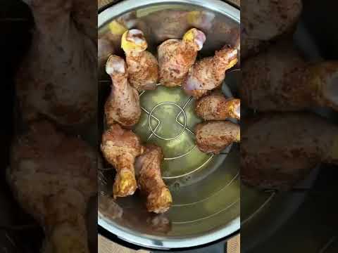 #InstantPot chicken steamed with beer and then finished under the broiler