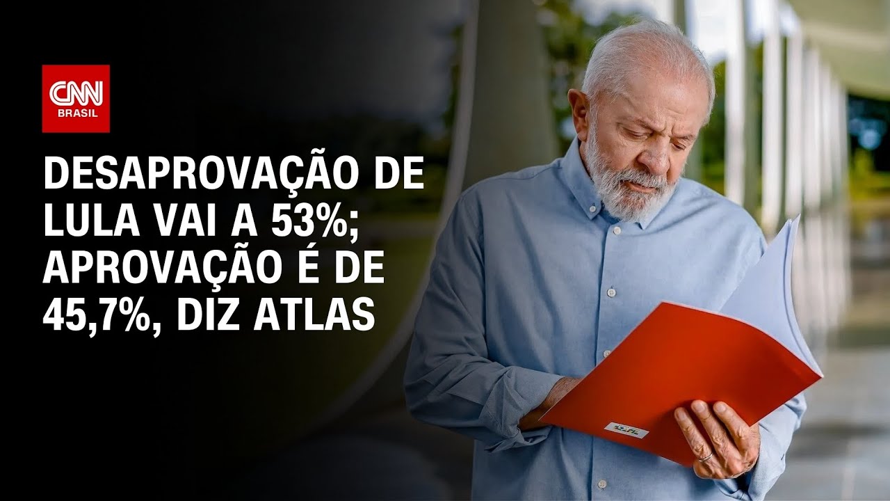 Desaprovação de Lula vai a 53%; aprovação é de 45,7%, diz Atlas | GPS CNN
