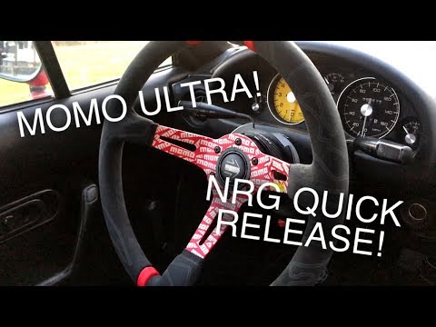 COOLEST QUICK RELEASE STEERING WHEEL ON A MIATA