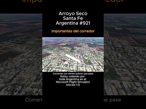 Arroyo Seco, Santa Fe desde el Microsoft Flight Simulator #arroyoseco #santafe #msfs #joaha45