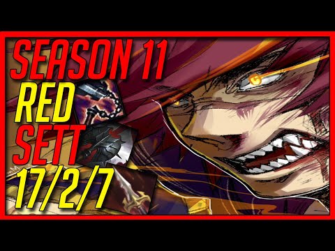 SEASON 11 SETT IS SO BROKEN WITH GOREDRINKER MYTHIC ITEM WITH MY NEW RED SETT - League of Legends