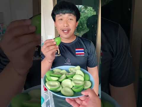 Eat a green mango. Don't make a sour face!😌 #TryIt #P'NonTakesYouToEat #GreenMango #PleaseFollow ...