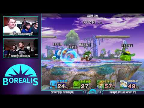 Dirtboy + Techboy vs Papa + Village Mascot - Borealis Doubles Loser's Semis