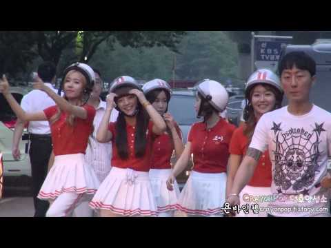 130726 크레용팝(Crayon Pop) 뮤직뱅크 퇴근길 직캠 by 욘바인첼
