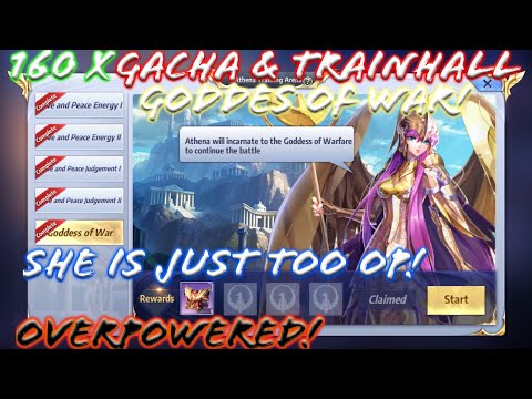Saint Seiya: Awakening - 160x Gacha / Summon Athena The Goddes of War and her Train Hall! She is OP!