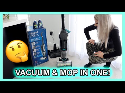 BISSELL CROSSWAVE CORDLESS MAX WET/DRY MOP VACUUM...