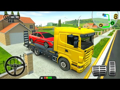 Police Bike Transport Truck Driver - Vehicle Transporter Cargo Driving Game Android Gameplay