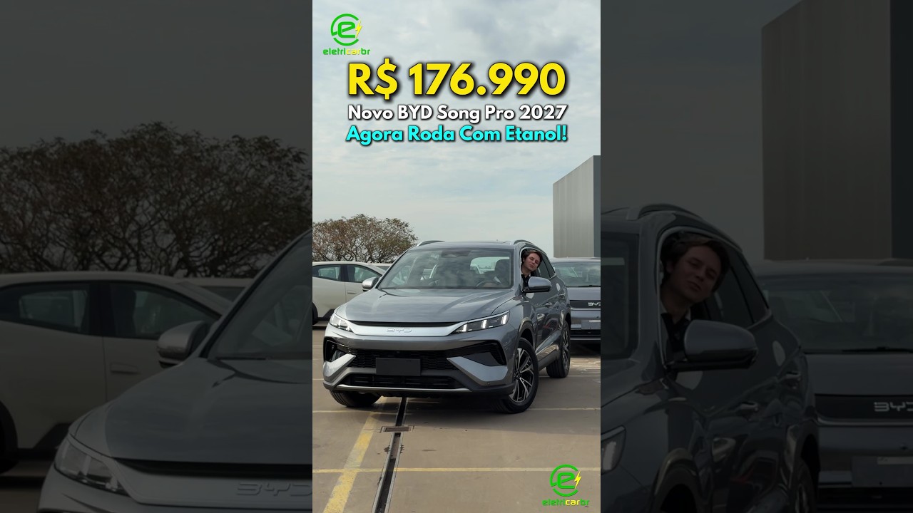 ⚡R$ 176.990! Novo BYD Song Pro 2027 Agora Roda Com Etanol!⚡