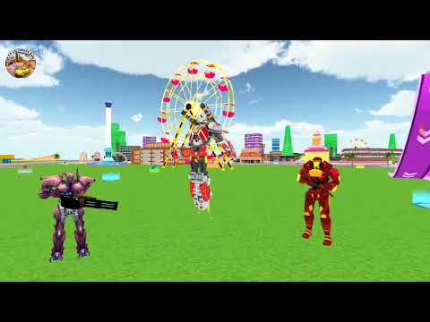 Multi Robot Transforming Games 2023 / Blue Lion Tank Car Robot Part2 / Android iOS Gameplay #robot