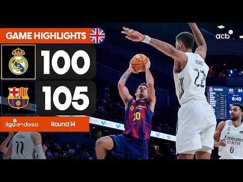 Real Madrid - Barça (100-105) GAME HIGHLIGHTS | Liga Endesa 2025-26