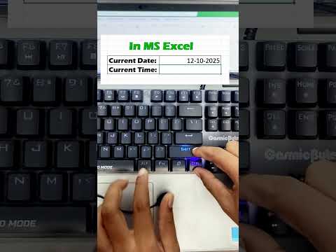 Insert Current Date & Time Instantly in Excel | This Shortcut Will Blow Your Mind! #ExcelTips #trick