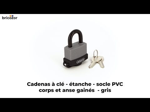 Cadenas à clé - étanche - corps et anse gainés - socle PVC -70AL/45 ABUS