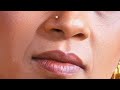Lakshmy Ramakrishnan In Traditional Look Lips And Face Closeup