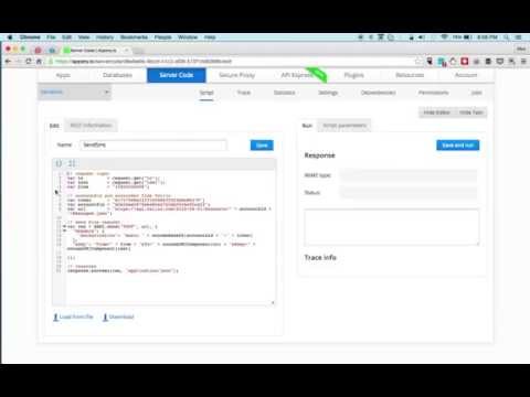 Create a Server Code Script to Invoke Twilio SMS API (deprecated) Video