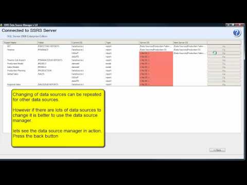 SSRS Data Source Manager