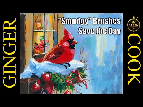 Paint a Winter Cardinal: Learn Composition, Layering & Money-Saving Acrylic Techniques