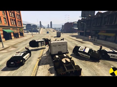GTA 5 Phantom Wedge Truck Crashes Ep.25 Impact Compilation - Destruction | Crashstation