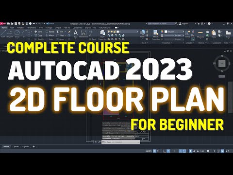AutoCAD 2023 Full Course 2D Floor Plan Complete