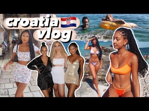 SPLIT, CROATIA VLOG! | beaches, clubs & lots of food | Antoinette Victoria