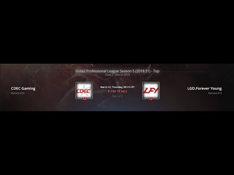 DOTA 2 LIVE || CDEC Gaming vs LGD.Forever Young || BO2 || DPL.Top 2018 S1