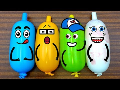 Making Slime With Funny Balloons Cute #Doodles #11 | RELAXING SATISFYING #SLIME Video