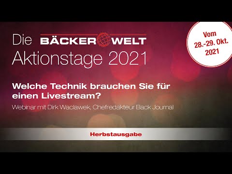 Dirk Waclawek: Welche Technik brauchen Sie für  einen Livestream?