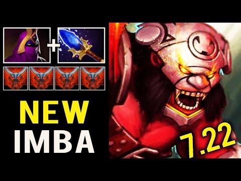 NEW IMBA BUILD 7.22 Magic Veil + Scepter Axe AoE Burn Spam Crazy Style Top 8k EU Dota 2