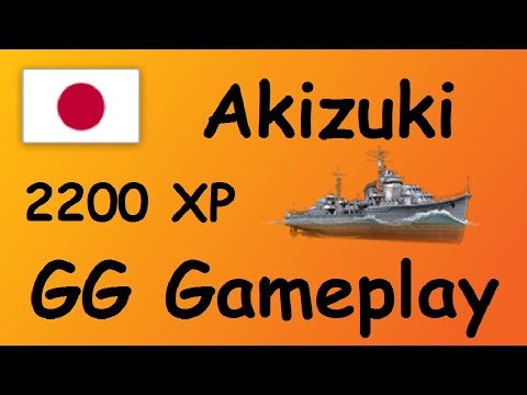 World of Warships | Akizuki 2200XP Gameplay - German Deutsch WoWs