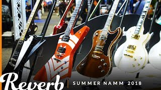 Video thumbnail for Epiphone's John Lee Hooker Zephyr & Lee Malia RD Custom Artisan | Reverb at Summer NAMM 2018 by Reverb